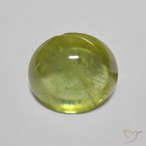1.83ct Natural Verde medio esfena, Ovalada, Transparente