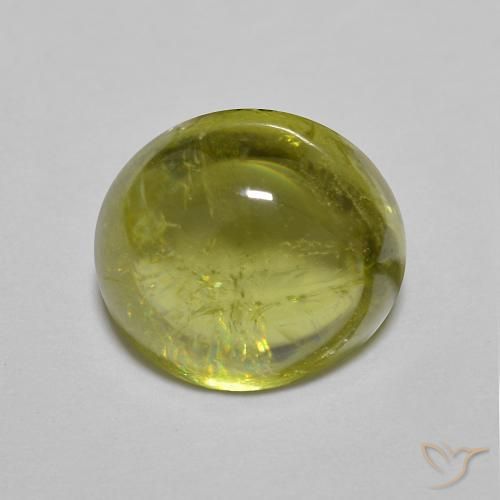 2.65ct Natural Verde medio esfena, Ovalada, Transparente