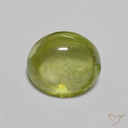 1.41ct Natural Verde Oliva esfena, Ovalada, Transparente