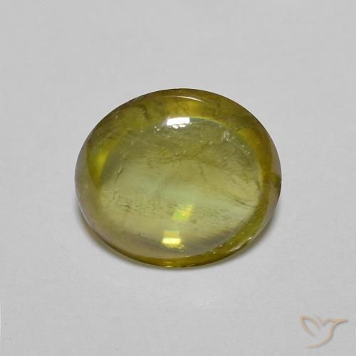 1.16ct Natural Marrón dorado intenso esfena, Ovalada, Transparente