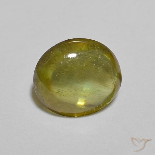 esfena Marrón dorado intenso natural de 1.16 ct, Ovalada, Transparente