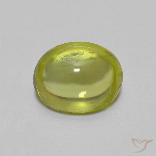 1.01ct Natural Verde terroso cálido esfena, Ovalada, Transparente