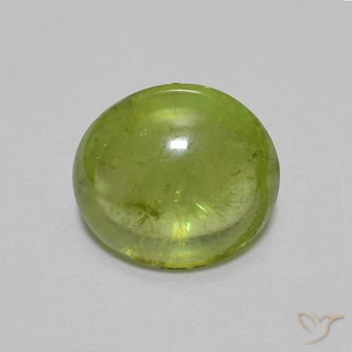 1.26ct Natural Verde Oliva esfena, Ovalada, Transparente