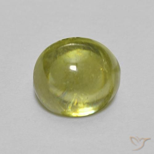 0.83ct Natural Verde claro esfena, Ovalada, Transparente