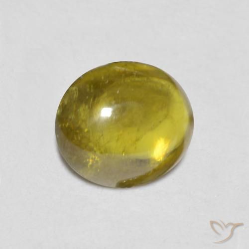 esfena Medium Golden Brown natural de 1.03 ct, Ovalada, Transparente
