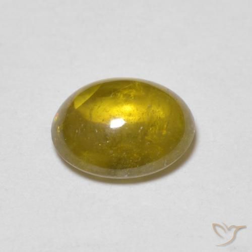 esfena Medium Golden Brown natural de 1.03 ct, Ovalada, Transparente