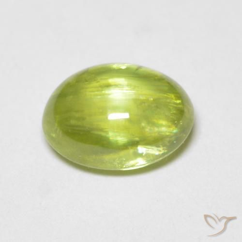 esfena Amarillo claro natural de 1.34 ct, Ovalada, Transparente