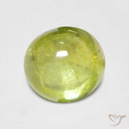 esfena Amarillo claro natural de 1.56 ct, Ovalada, Transparente