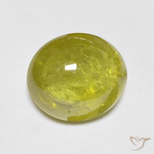 2.89ct Natural Amarillo piña esfena, Ovalada, Transparente
