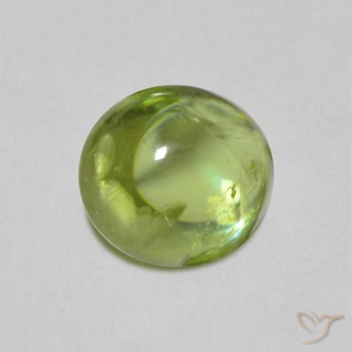 esfena Verde claro natural de 1.15 ct, Ovalada, Transparente