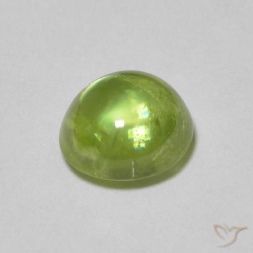 esfena Verde claro natural de 1.15 ct, Ovalada, Transparente