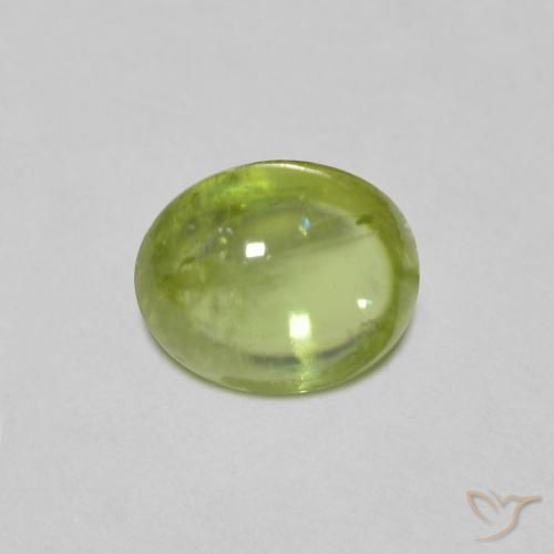 1.16ct Natural Verde medio esfena, Ovalada, Transparente
