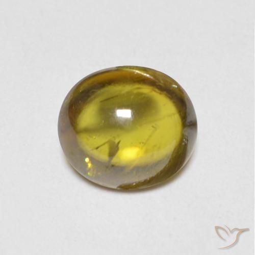 1.22ct Natural Dorado terroso esfena, Ovalada, Transparente