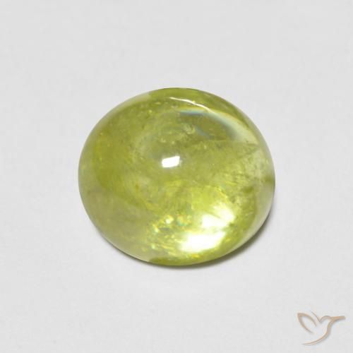 2.59ct Natural Amarillo limón claro esfena, Ovalada, Transparente