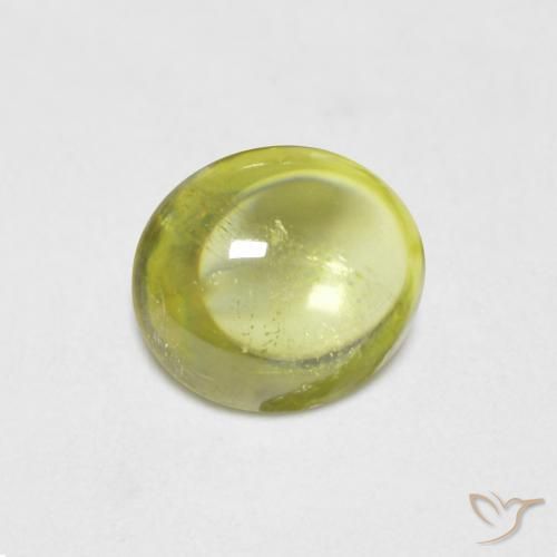 esfena Verde lima natural de 0.75 ct, Ovalada, Transparente