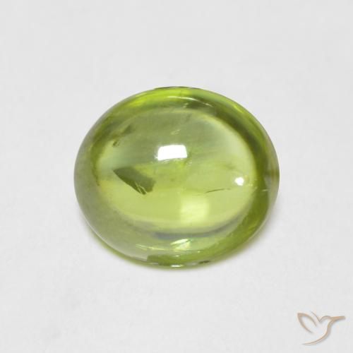 1.34ct Natural Verde claro esfena, Ovalada, Transparente