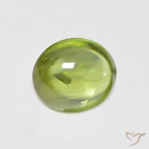 esfena Verde claro natural de 1.34 ct, Ovalada, Transparente
