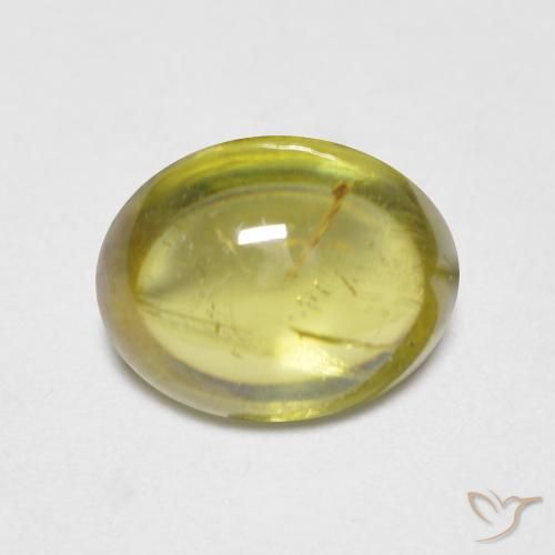 1.76ct Natural Amarillo medio esfena, Ovalada, Transparente
