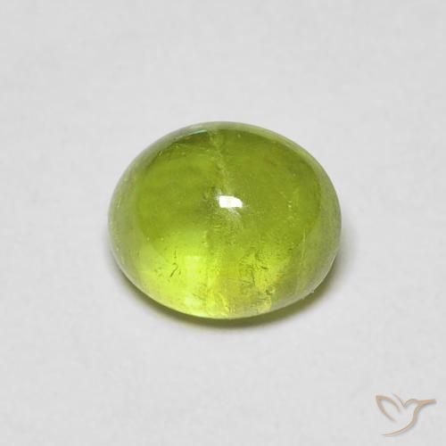1.09ct Natural Verde medio esfena, Ovalada, Transparente