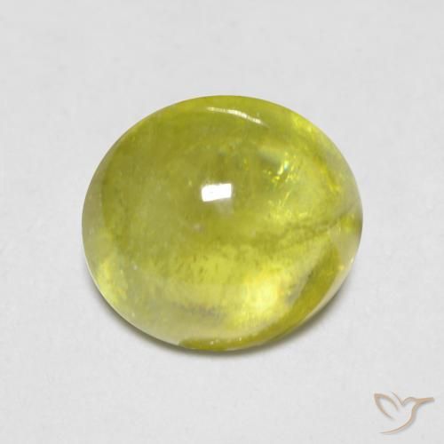 1.83ct Natural Verde claro esfena, Ovalada, Transparente