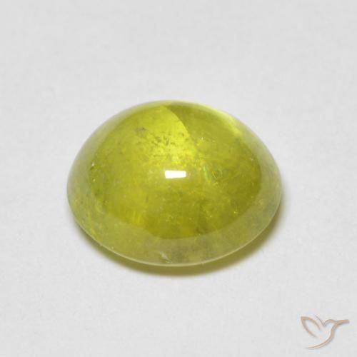 esfena Verde claro natural de 1.83 ct, Ovalada, Transparente