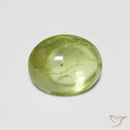 1.12ct Natural Verde claro esfena, Ovalada, Transparente