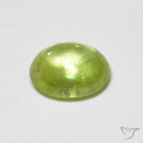 esfena Verde claro natural de 1.12 ct, Ovalada, Transparente