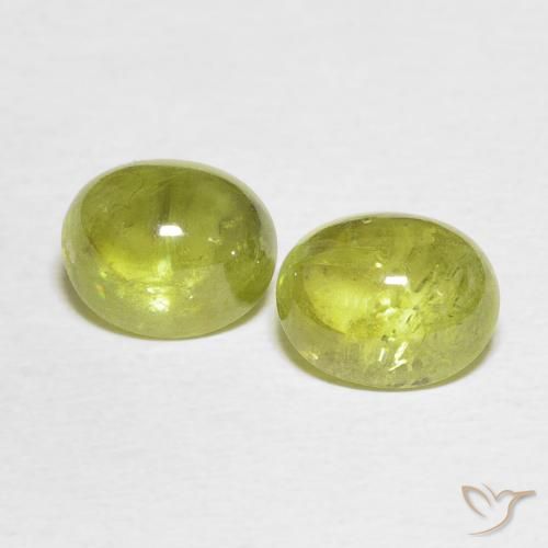 3.61ctw Natural Amarillo medio esfena, Ovalada, Transparente