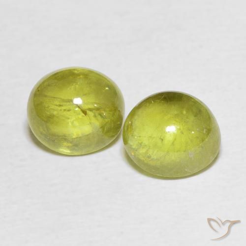 3.78ctw Natural Amarillo maíz esfena, Ovalada, Transparente