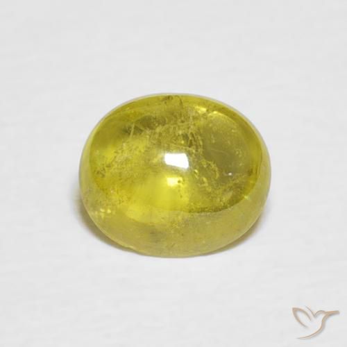 1.04ct Natural Amarillo abejorro esfena, Ovalada, Transparente