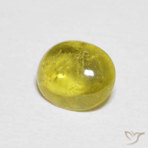 esfena Amarillo abejorro natural de 1.04 ct, Ovalada, Transparente