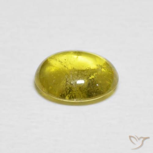 esfena Amarillo abejorro natural de 1.04 ct, Ovalada, Transparente