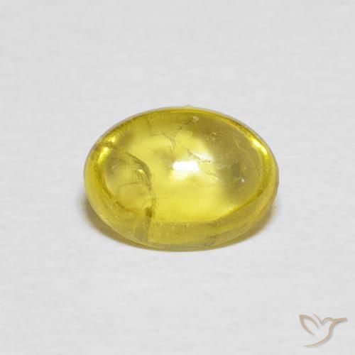 1.34ct Natural Amarillo miel claro esfena, Ovalada, Transparente