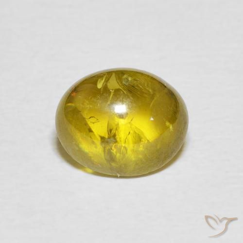 2.79ct Natural Amarillo amarronado esfena, Ovalada, Transparente