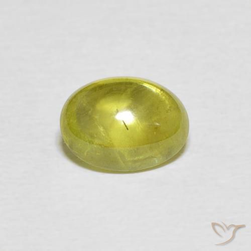 1.79ct Natural Amarillo medio esfena, Ovalada, Transparente
