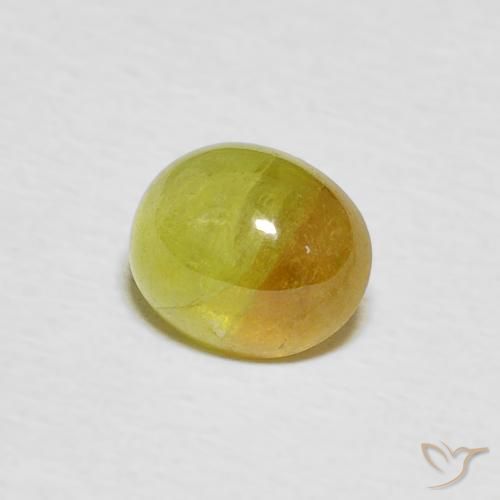 esfena Amarillo pálido natural de 1.50 ct, Ovalada, Translúcido