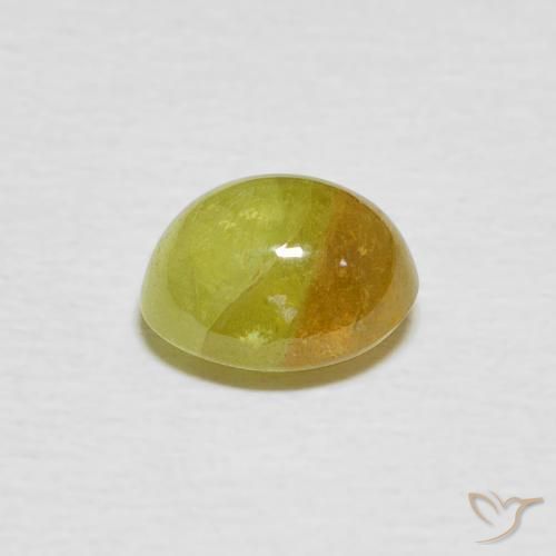 esfena Amarillo pálido natural de 1.50 ct, Ovalada, Translúcido
