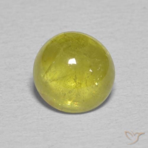 1.41ct Natural Pineapple yellow esfena, Ovalada, Transparente