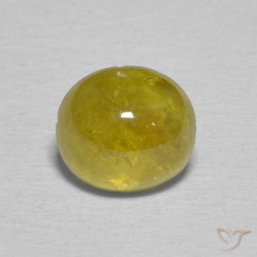 1.34ct Natural Pineapple yellow esfena, Ovalada, Transparente