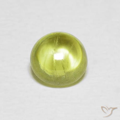1.18ct Natural Verde terroso cálido esfena, Ovalada, Transparente