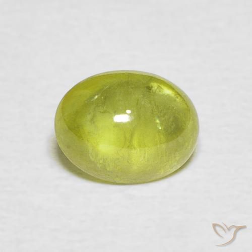 1.30ct Natural Amarillo medio esfena, Ovalada, Transparente / Translúcido