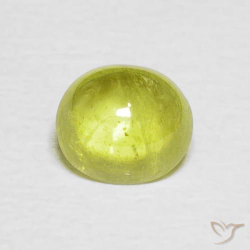 1.18ct Natural Amarillo limón claro esfena, Ovalada, Transparente