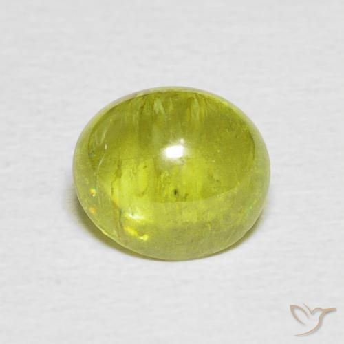 2.22ct Natural Amarillo claro esfena, Ovalada, Transparente