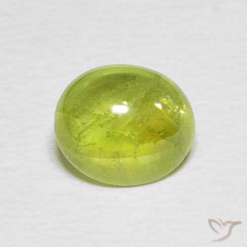 1.90ct Natural Amarillo claro esfena, Ovalada, Transparente