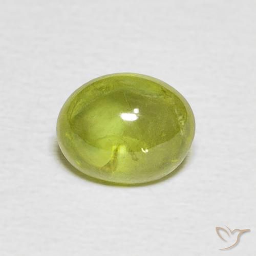 1.36ct Natural Amarillo claro esfena, Ovalada, Transparente