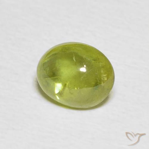 esfena Amarillo claro natural de 1.36 ct, Ovalada, Transparente