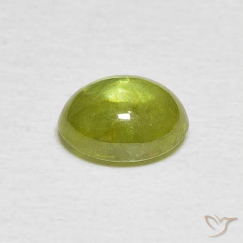 esfena Amarillo claro natural de 1.36 ct, Ovalada, Transparente