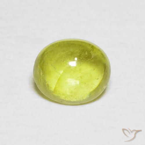 1.44ct Natural Amarillo claro esfena, Ovalada, Transparente