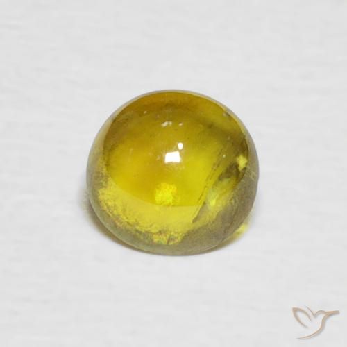 0.75ct Natural Amarillo medio esfena, Ovalada, Transparente