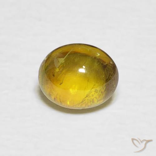 0.69ct Natural Marrón medio esfena, Ovalada, Transparente